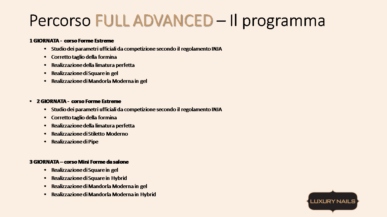 programma full advanced